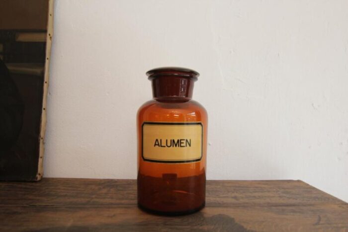 early 20th century german apothecary glass jar 1920s 8291