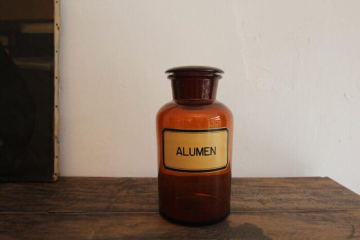 early 20th century german apothecary glass jar 1920s 9379