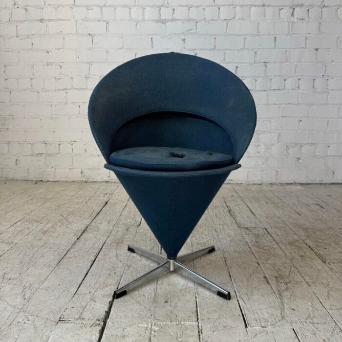 early verner panton cone chair for restoration 3803