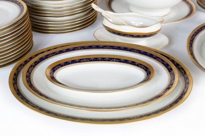 empire style porcelain dinner set for 12 by richard ginori set of 57 4