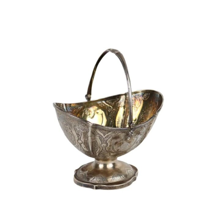 english basket in silver 1