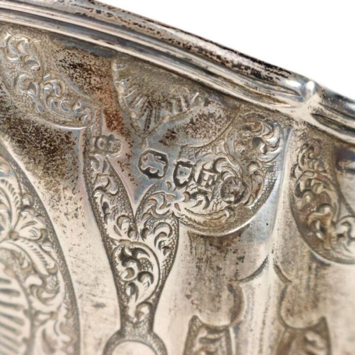 english basket in silver 7