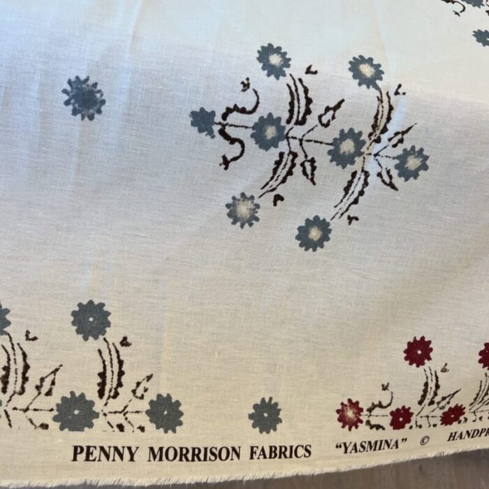 english designer penny morrison yasmina linen fabric 1 38 yards 0449