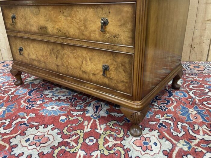 english walnut burr cabinet 1950s 7170