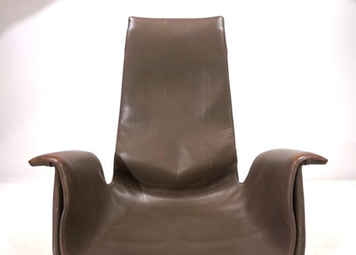 fk6725 leather chair by preben fabricius and jrgen kastholm for kill international 1960s 2620