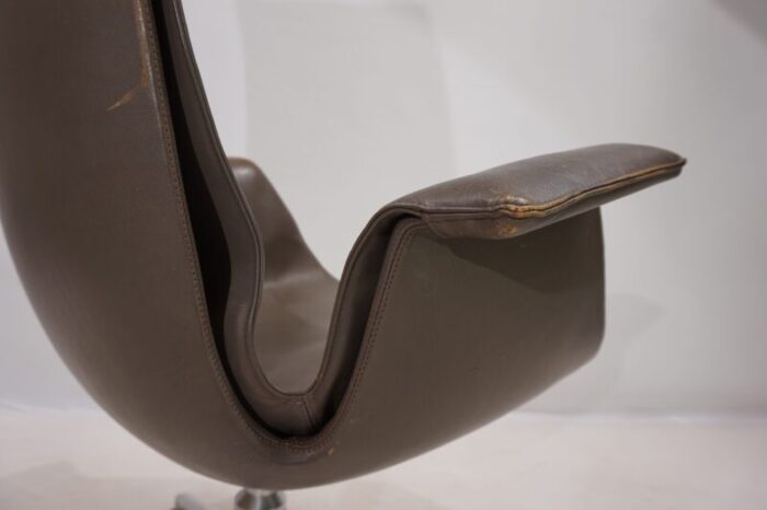 fk6725 leather chair by preben fabricius and jrgen kastholm for kill international 1960s 4514