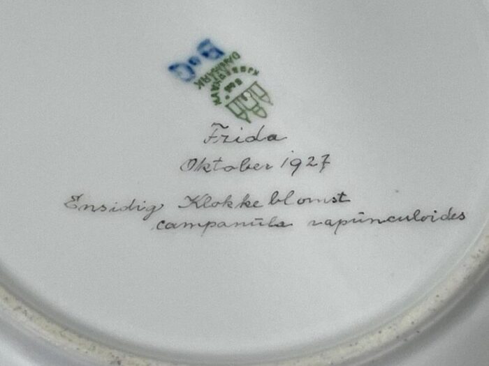 flora danica porcelain breakfast plates by bing and grndahl denmark 1920s set of 9 7522