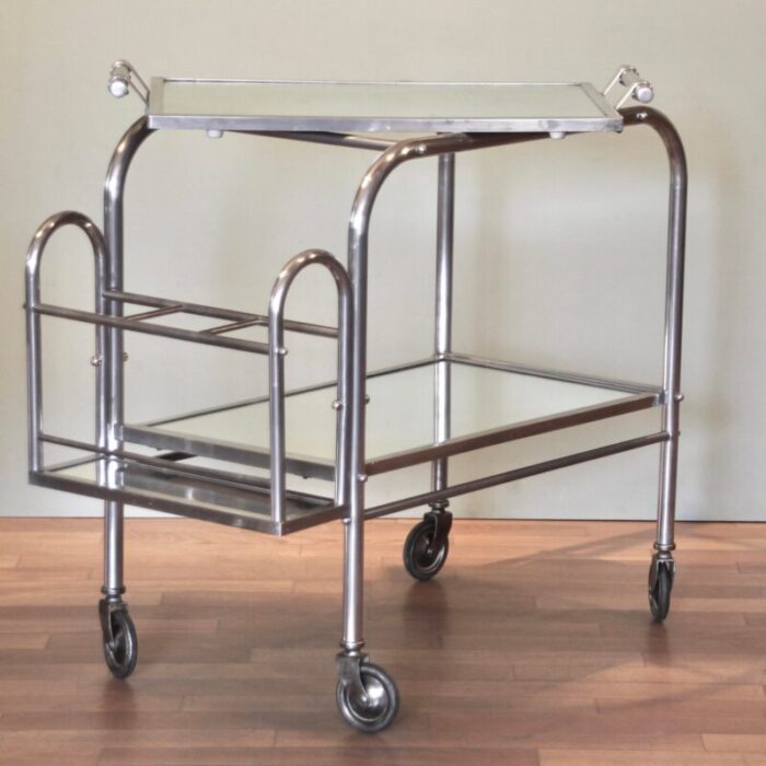 french art deco bar trolley 1940s 6077