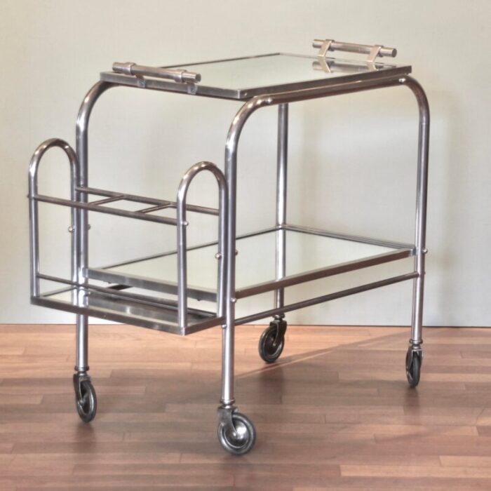 french art deco bar trolley 1940s 8892