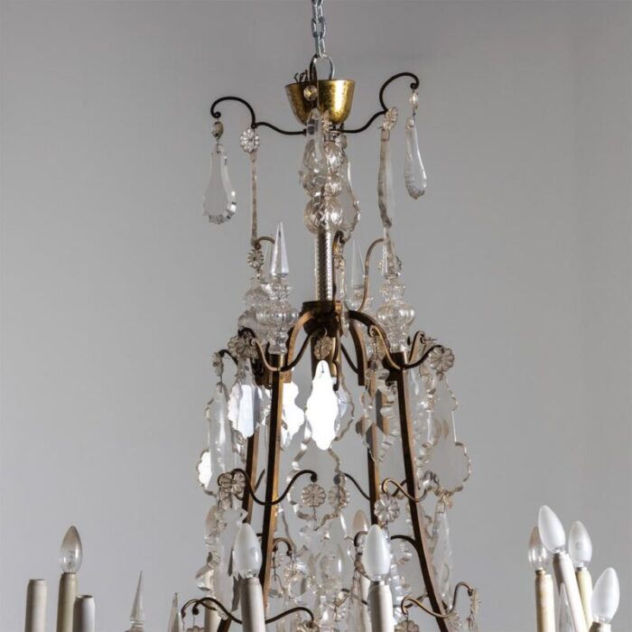 french chandelier 1900s 4139