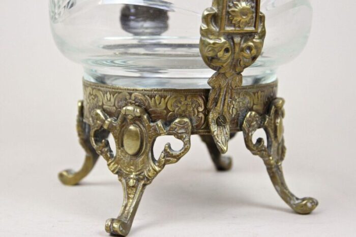 french glass vase with brass mounting france 1880s 15