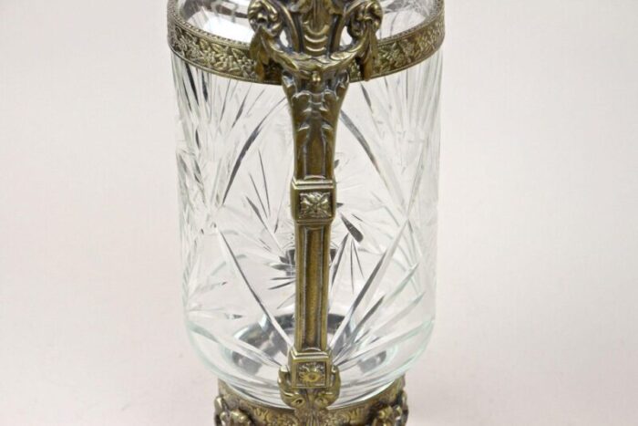 french glass vase with brass mounting france 1880s 16