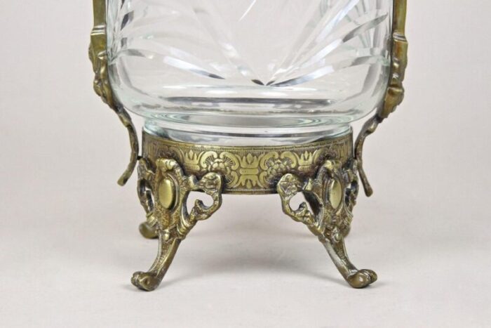 french glass vase with brass mounting france 1880s 3