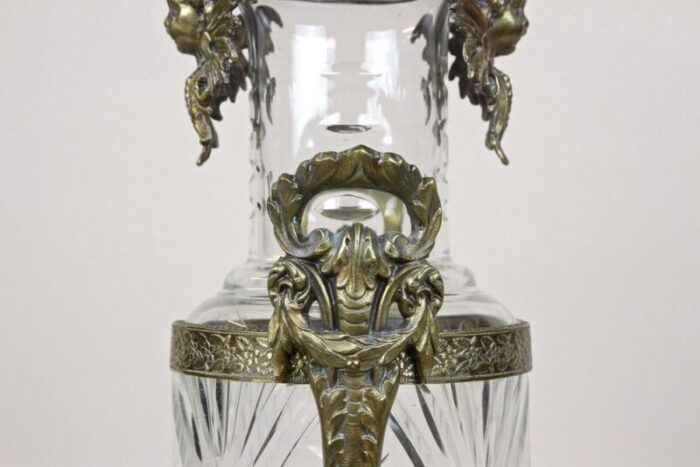 french glass vase with brass mounting france 1880s 5