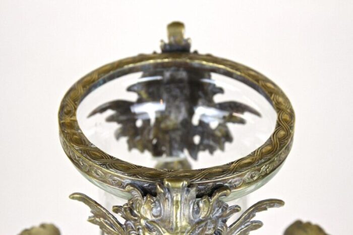 french glass vase with brass mounting france 1880s 8