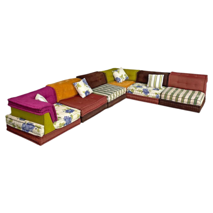 french modular sofa mah jong attributed to hans hopfer for roche bobois 3828