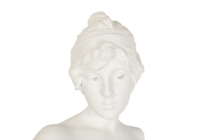 french parian porcelain bust of tanagra after emmanuel villanis ca 1890 9028