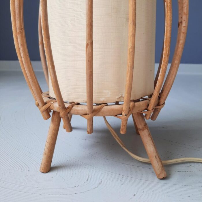 french rattan table lamp 1960s 2009