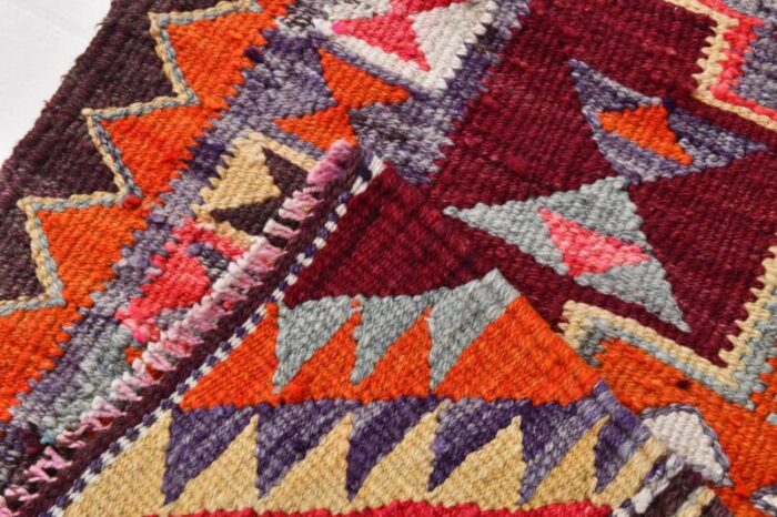 geometric pattern kilim runner rug 13