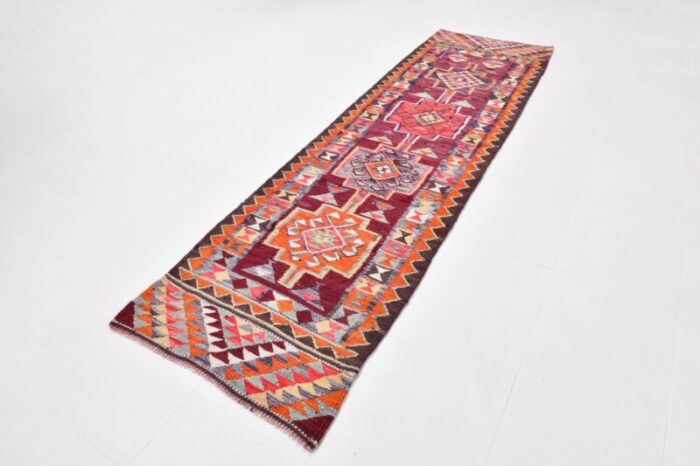 geometric pattern kilim runner rug 2