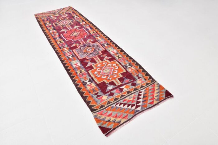 geometric pattern kilim runner rug 3