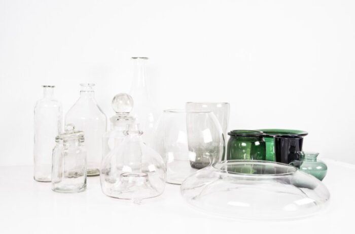 glass bottles and jars set of 13 1