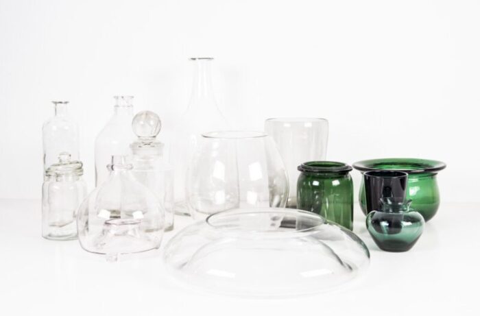 glass bottles and jars set of 13 14