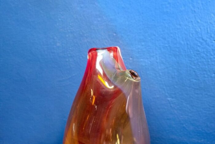 glass vase by gualtiero casalegno italy 1990s 3