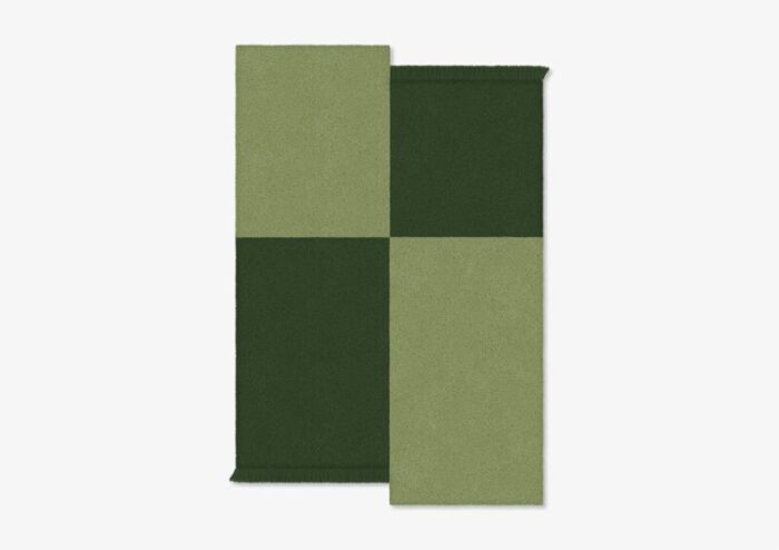 green square shape out rug from marqqa 1