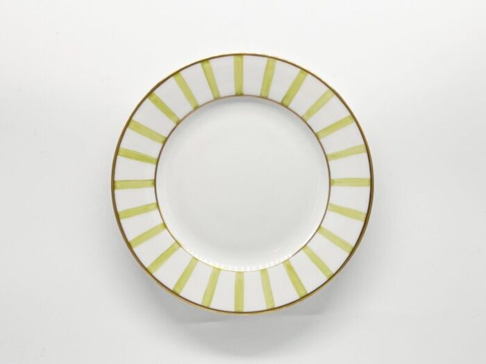 hand painted striped bea collection fruit plate by dalwin designs 2