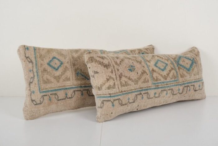 handwoven oushak rug pillow covers set of 2 4