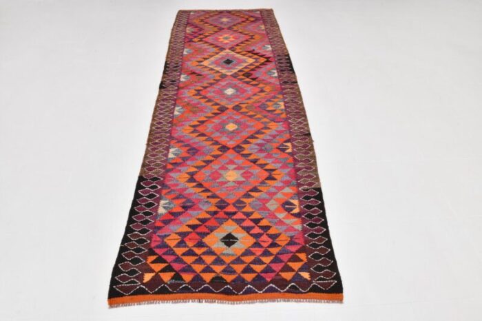 handwoven wool kilim runner rug 1