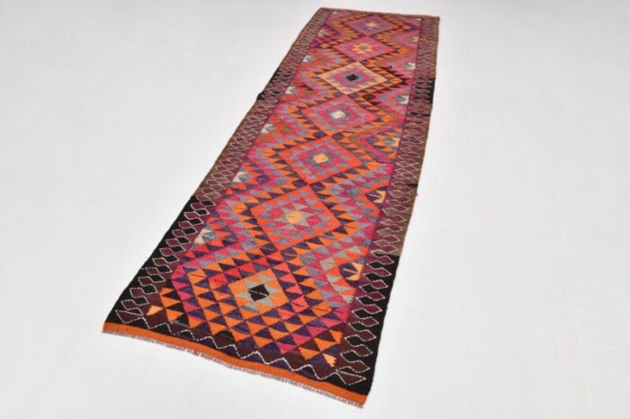 handwoven wool kilim runner rug 2