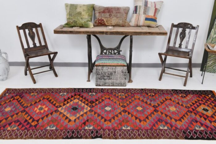 handwoven wool kilim runner rug 3