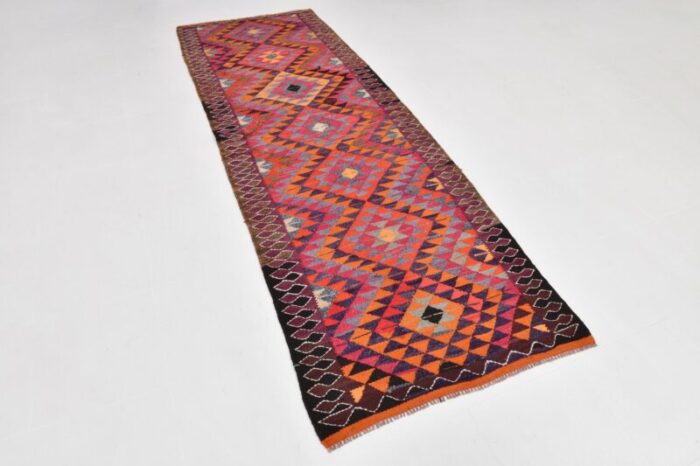 handwoven wool kilim runner rug 4