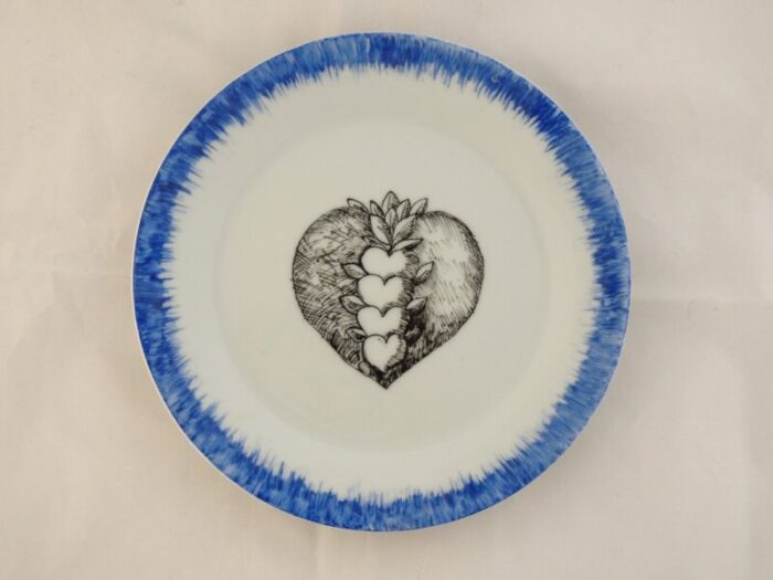 hearts dessert plates by lithian ricci set of 2 1