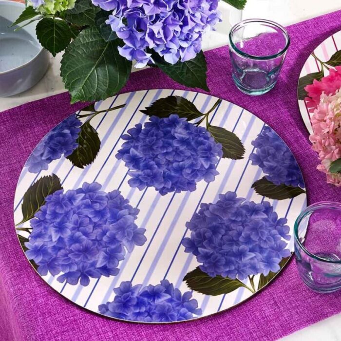 hydtense blue lines placemat by mariavi 2