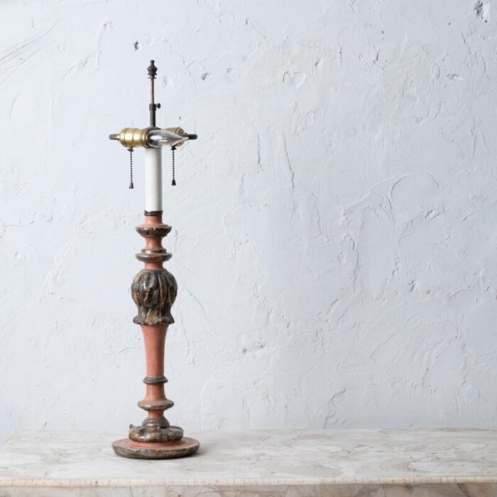 italian baroque style candlestick lamp 6560