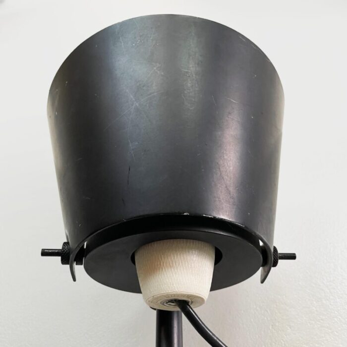 italian modern adjustable wall lamps in black metal 1980s set of 4 6675