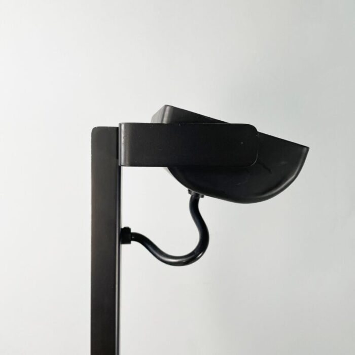 italian modern black metal floor lamp by takahama for sirrah 1980s 5105