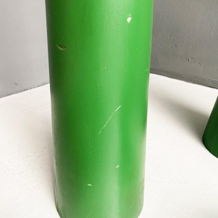 italian modern green plastic props from scenography 1990s set of 6 12