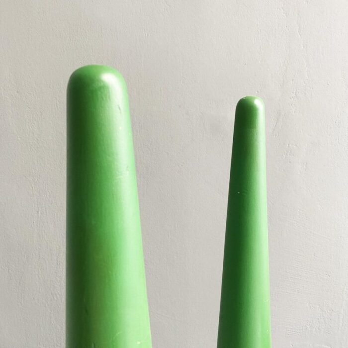 italian modern green plastic props from scenography 1990s set of 6 18