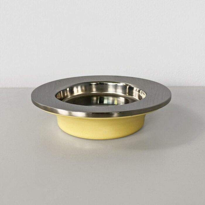 italian modern metal and plastic ashtray by gino colombini for kartell 1970s 3980