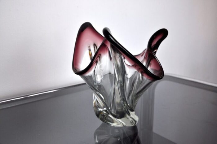 italian purple vase in murano glass from seguso 1960 2