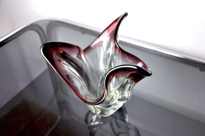 italian purple vase in murano glass from seguso 1960 3