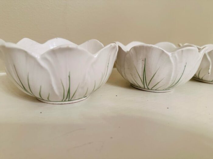 italian scalloped bowls set of four 5590