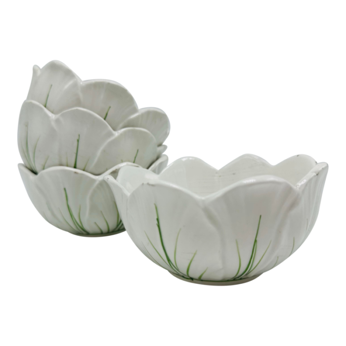 italian scalloped bowls set of four 6488