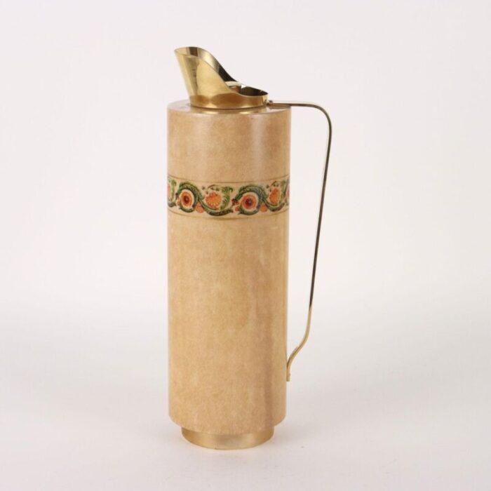 italian thermal jug in wood from a tura 1950s 7