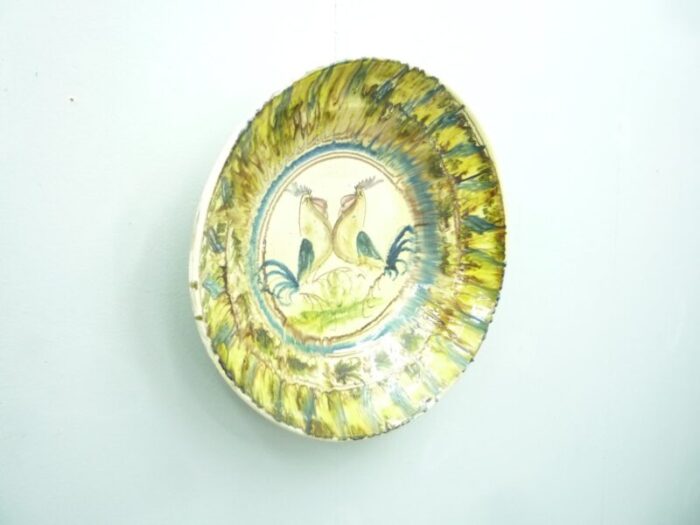 italy ceramic wall plate in picasso style 1960s 3