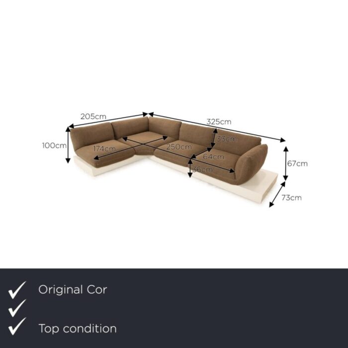 jalis corner sofa and coffee table from cor set of 2 7743